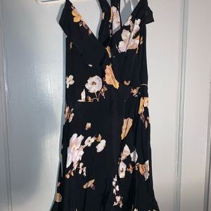 Kimchi Blue black floral dress